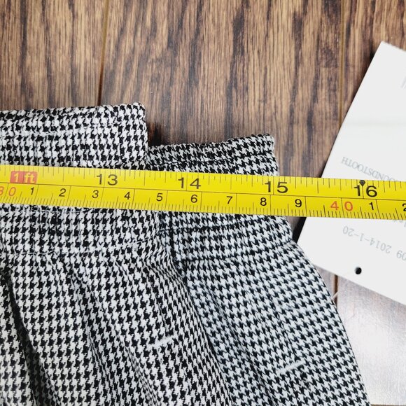 Mobb Women's Black White Plaid Checkered Elastic Weight High Rise Pant S,M,3XL - Picture 15 of 16